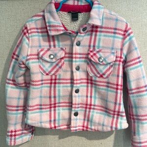 Eddie Bauer Toddler Sherpa Lined Fleece shirt jacket XXS (4)